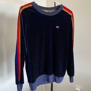 Aviator Nation velvet pullover